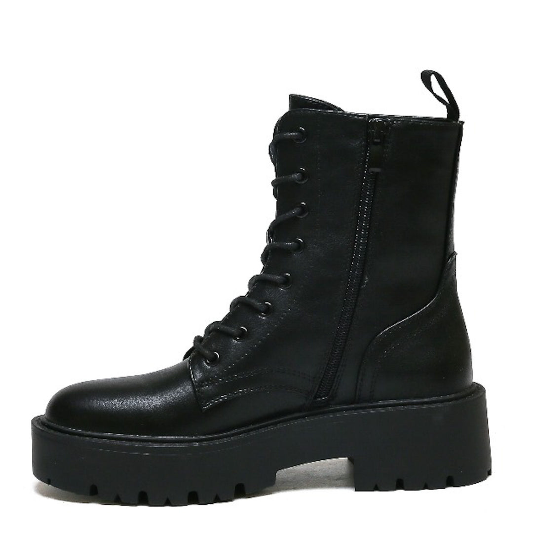 Smile Favorites Veteranenstiefel Schwarzes Plateau