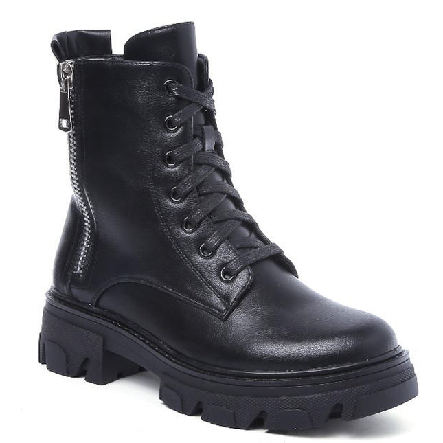 Smile Favorites Veteranenstiefel Black Zip