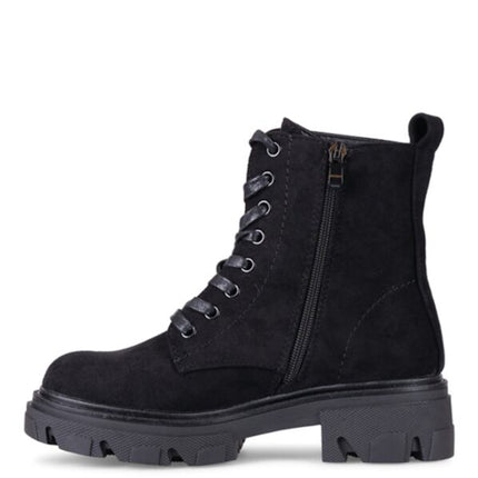 Smile Favorites Veteranenstiefel Schwarzes Wildleder