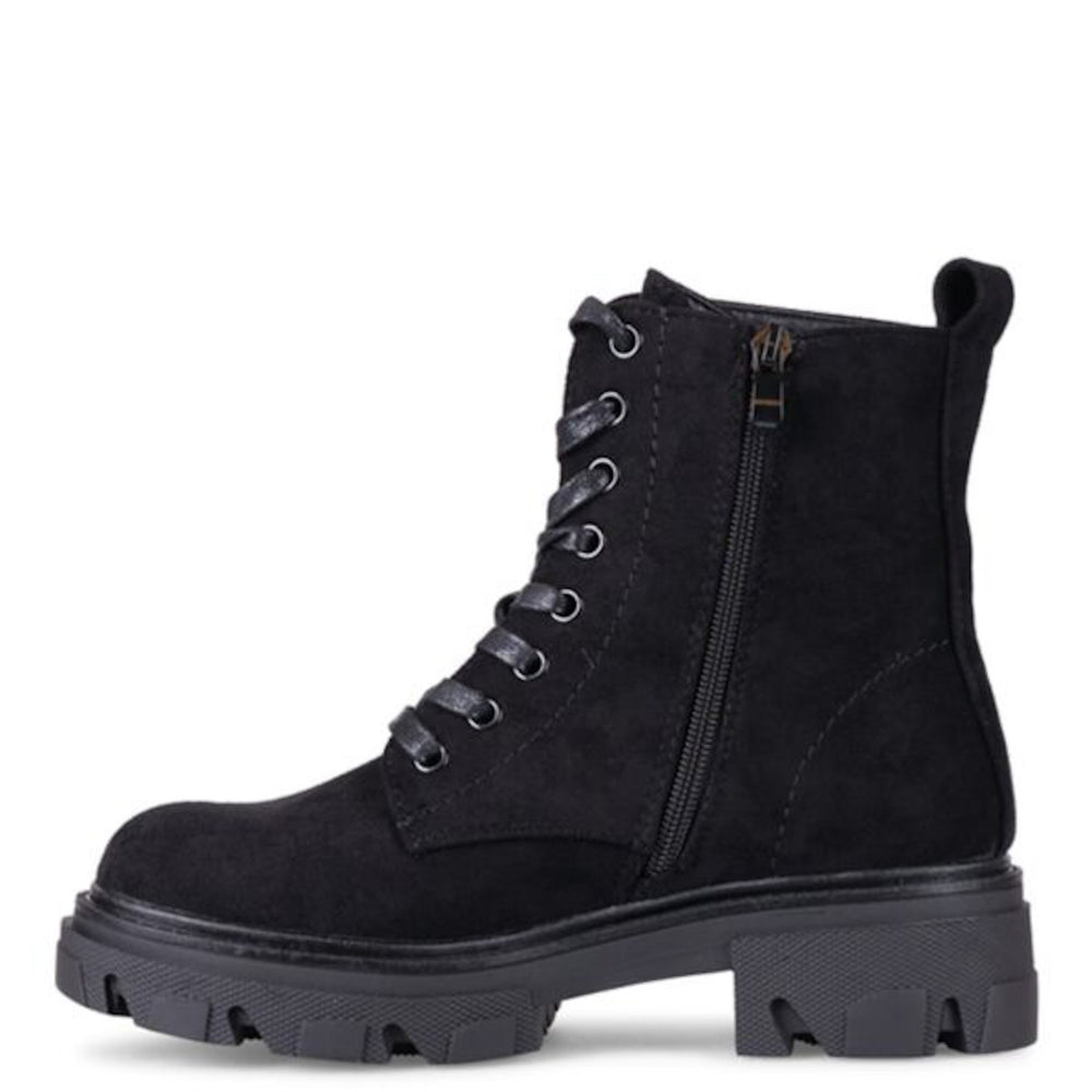Smile Favorites Veteranenstiefel Schwarzes Wildleder