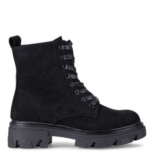 Smile Favorites Veteranenstiefel Schwarzes Wildleder