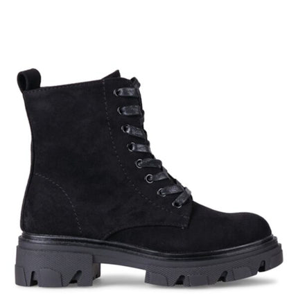 Smile Favorites Veteranenstiefel Schwarzes Wildleder