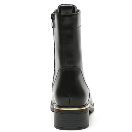 Smile Favorites Schnürschuh Schwarz Basic Gold Heel