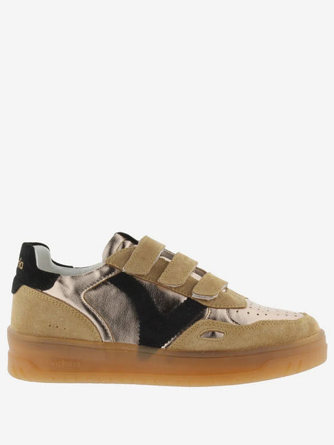 VICTORIA Sneakers Bronze Metallic Spaltleder