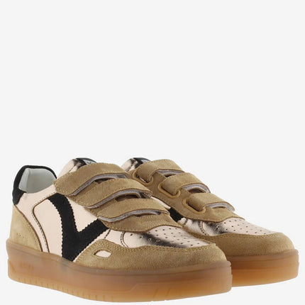 VICTORIA Sneakers Bronze Metallic Spaltleder