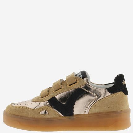 VICTORIA Sneakers Bronze Metallic Spaltleder
