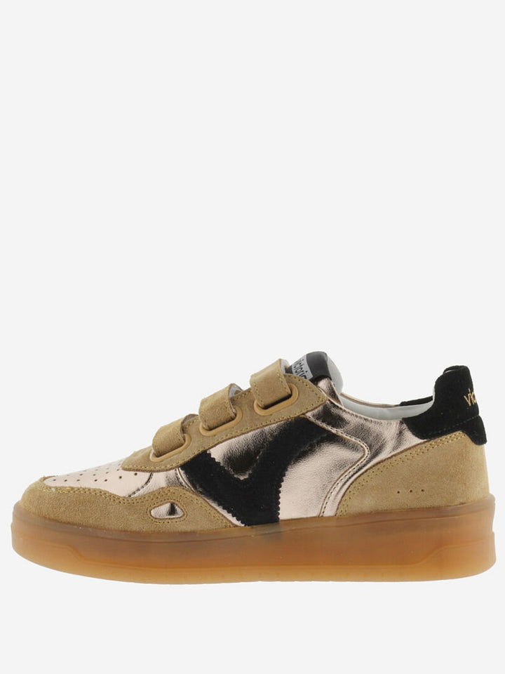 VICTORIA Sneakers Bronze Metallic Spaltleder
