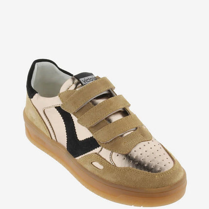 VICTORIA Sneakers Bronze Metallic Spaltleder