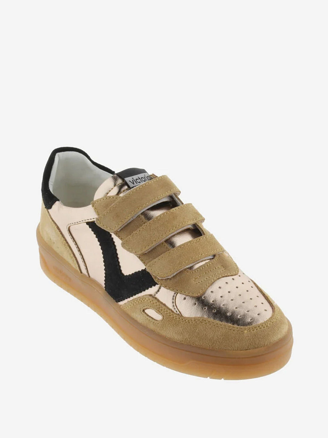 VICTORIA Sneakers Bronze Metallic Spaltleder
