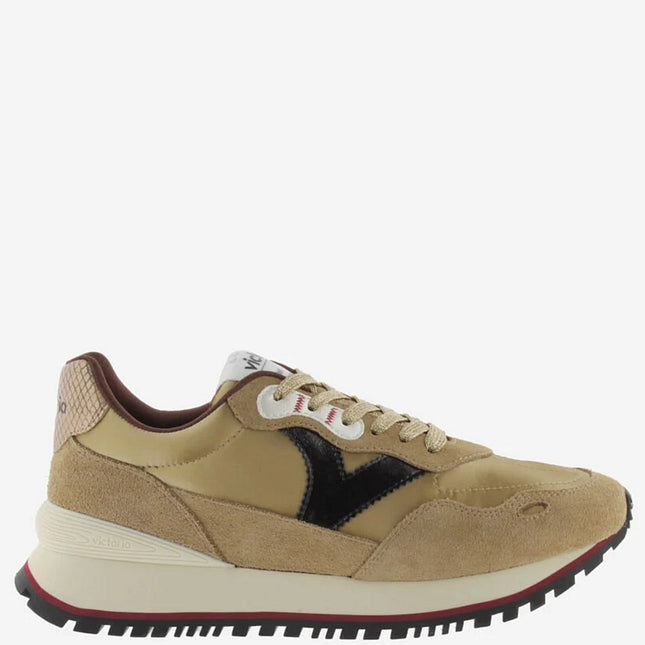 VICTORIA Sneakers Braun Viento Spaltleder