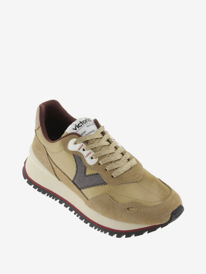 VICTORIA Sneakers Braun Viento Spaltleder