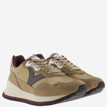 VICTORIA Sneakers Braun Viento Spaltleder