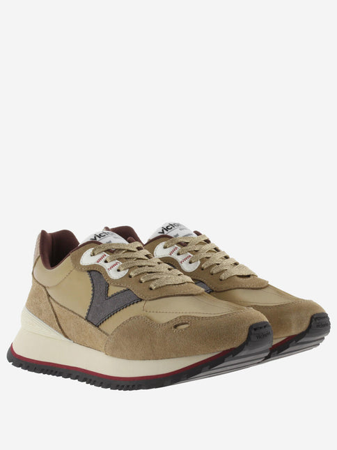 VICTORIA Sneakers Braun Viento Spaltleder