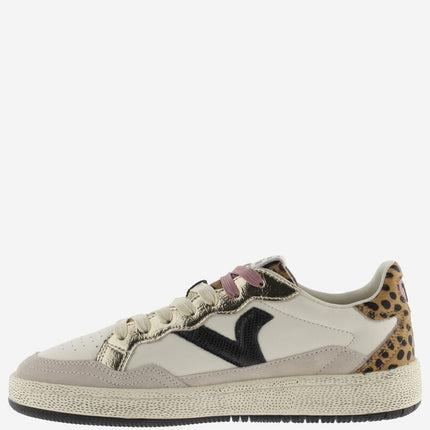 VICTORIA Sneakers Creme Smash Animal Print