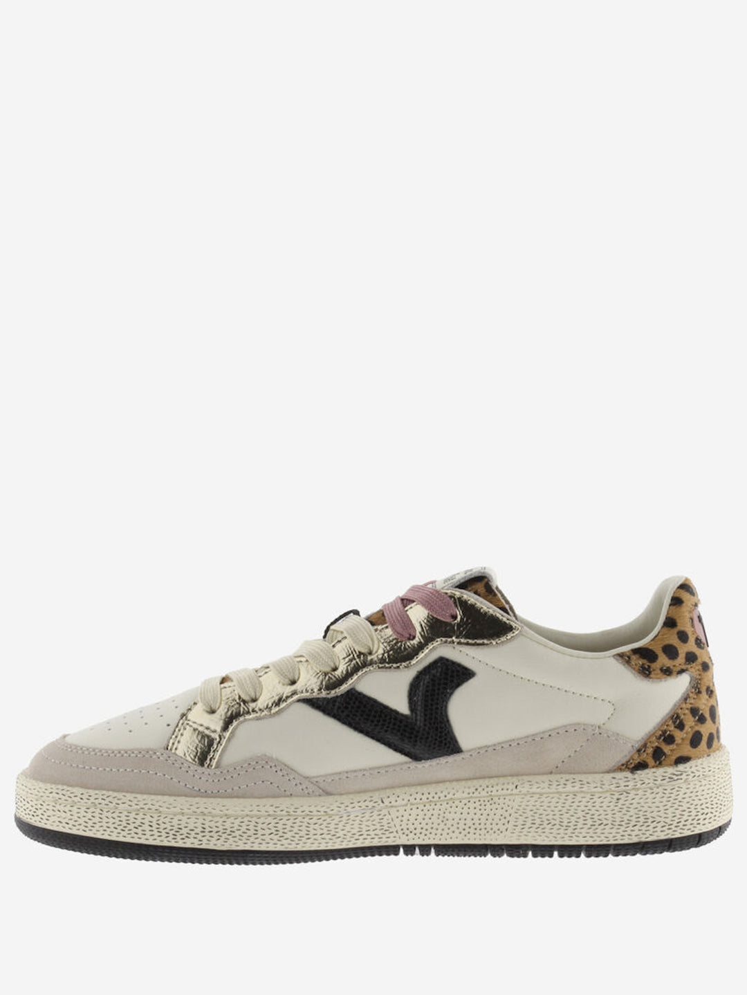 VICTORIA Sneakers Creme Smash Animal Print