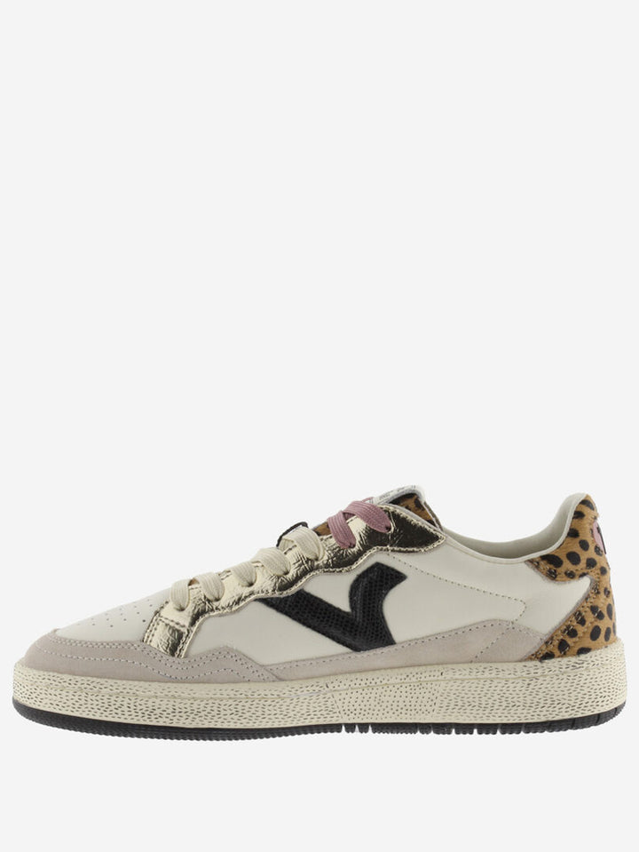 VICTORIA Sneakers Creme Smash Animal Print