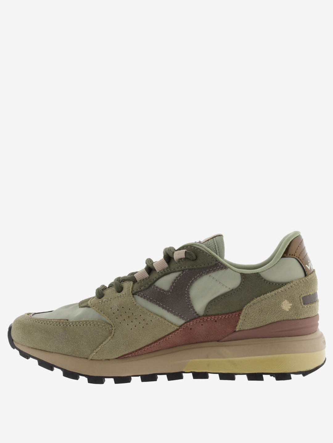 VICTORIA Sneakers Grün Luna Nylon Spaltleder