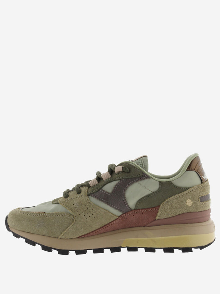 VICTORIA Sneakers Grün Luna Nylon Spaltleder