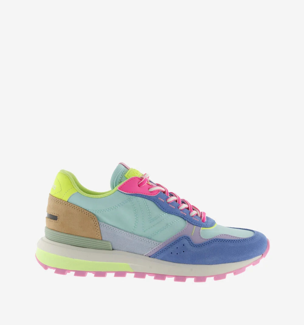 VICTORIA Sneakers Luna Nylon Mehrfarbig Spaltleder