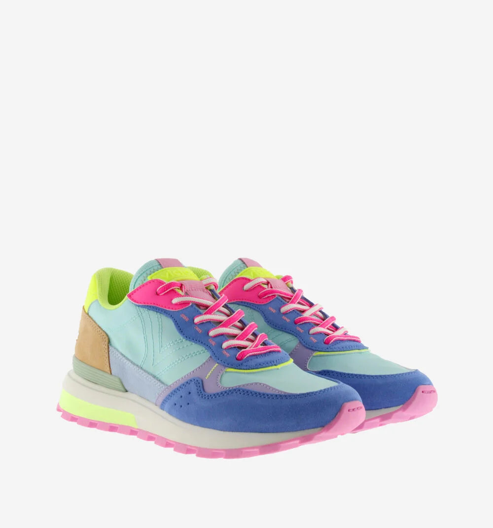 VICTORIA Sneakers Luna Nylon Mehrfarbig Spaltleder