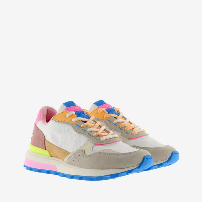 VICTORIA Turnschuhe Luna Nylon Weiß Spaltleder