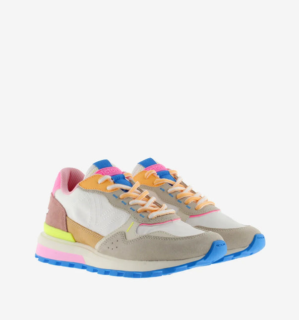 VICTORIA Turnschuhe Luna Nylon Weiß Spaltleder