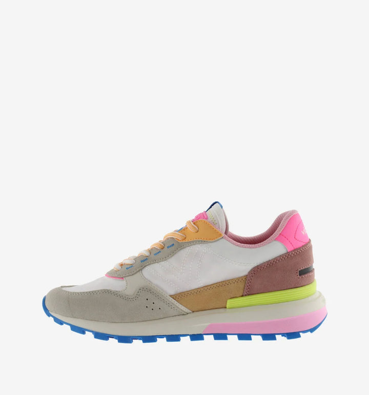 VICTORIA Turnschuhe Luna Nylon Weiß Spaltleder