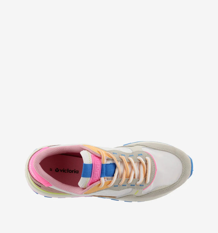 VICTORIA Turnschuhe Luna Nylon Weiß Spaltleder