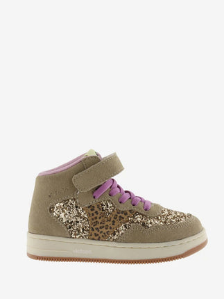 VICTORIA Sneakers Mädchen Beige Strap Leopard Glitter