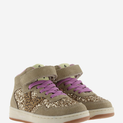 VICTORIA Sneakers Mädchen Beige Strap Leopard Glitter