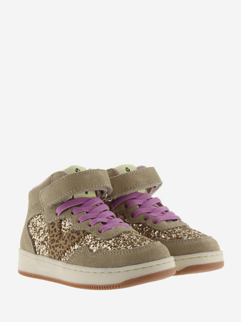 VICTORIA Sneakers Mädchen Beige Strap Leopard Glitter