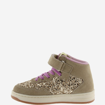 VICTORIA Sneakers Mädchen Beige Strap Leopard Glitter