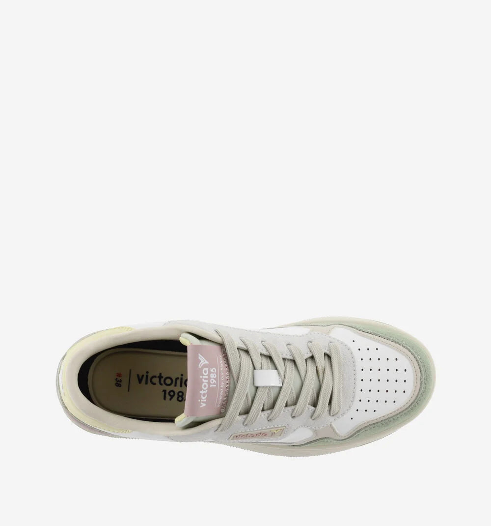 VICTORIA Turnschuhe Weiß Casual Patch C80 Farben