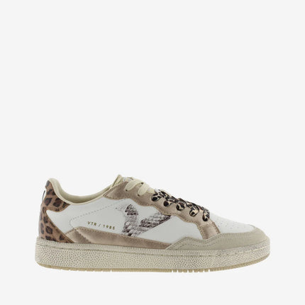VICTORIA Sneakers Weiß Smash Leopard mix
