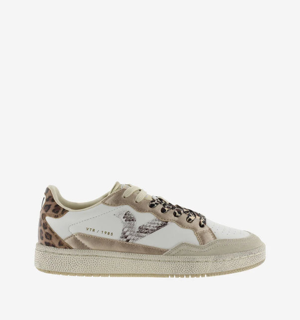 VICTORIA Sneakers Weiß Smash Leopard mix