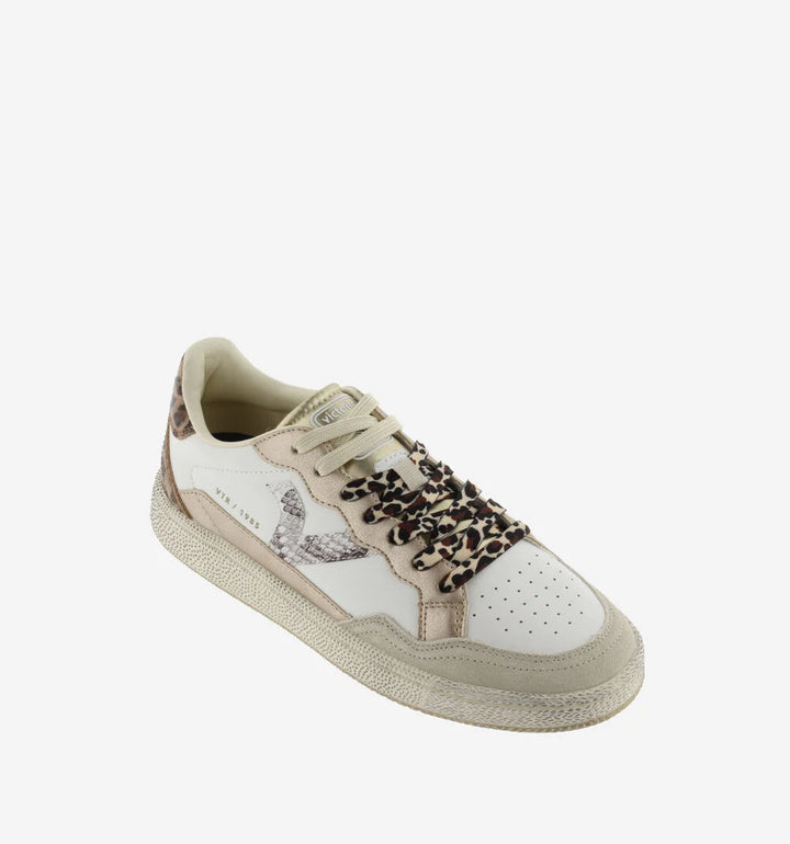 VICTORIA Sneakers Weiß Smash Leopard mix