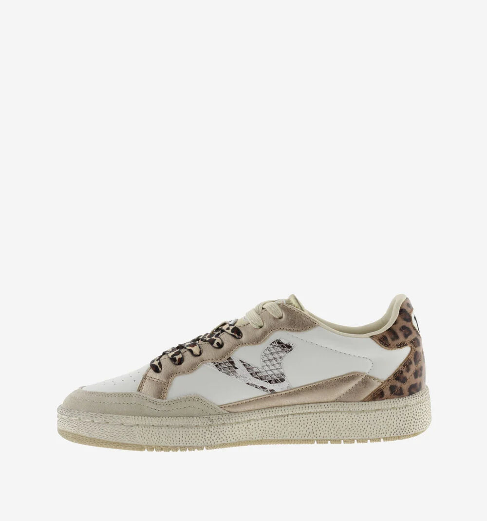 VICTORIA Sneakers Weiß Smash Leopard mix