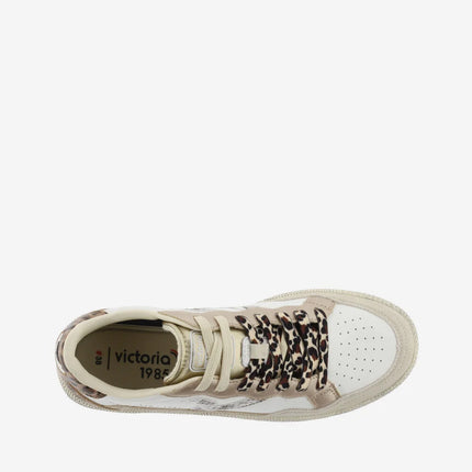 VICTORIA Sneakers Weiß Smash Leopard mix