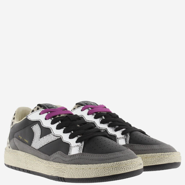 VICTORIA Sneakers Schwarz Smash Animal Print