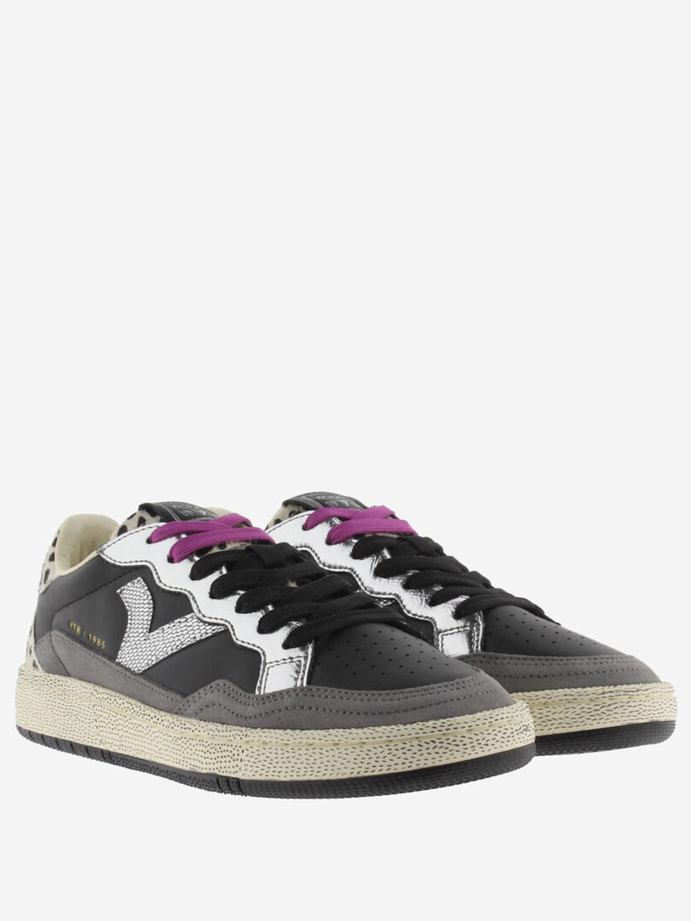 VICTORIA Sneakers Schwarz Smash Animal Print