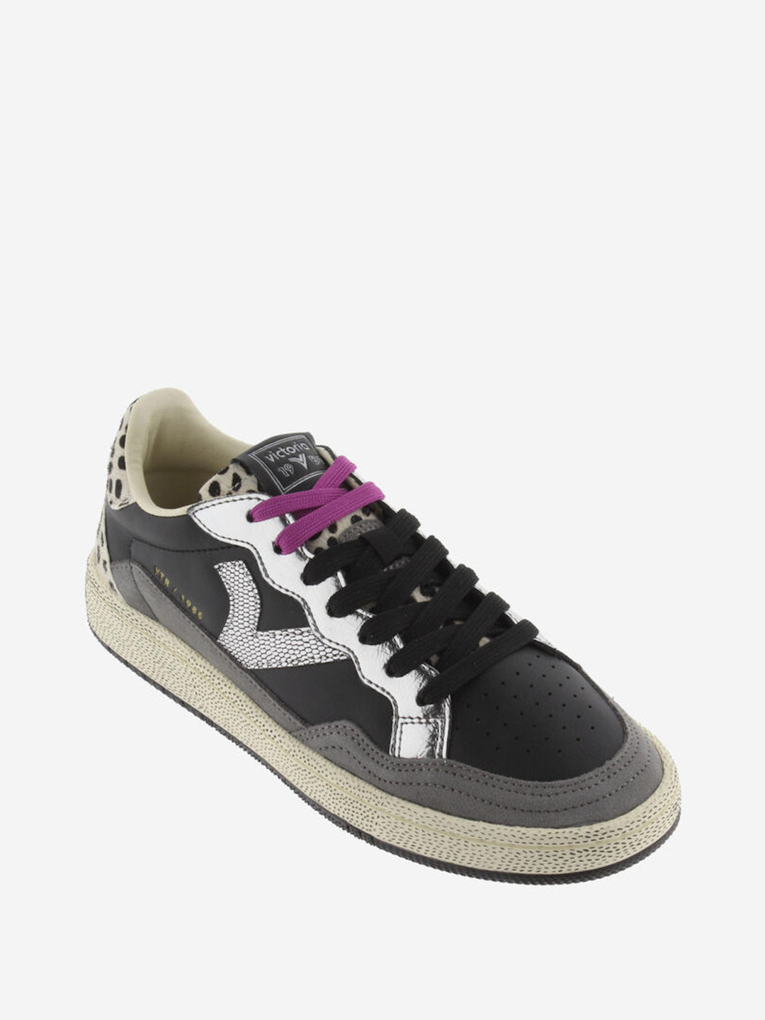 VICTORIA Sneakers Schwarz Smash Animal Print